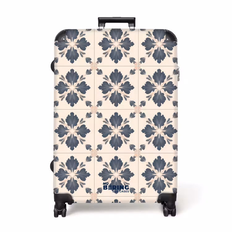Bladvorm - Klassiek - Kleurrijk NBS - Handbagage koffer - Volwassenen Unisex middel -productfoto_recht