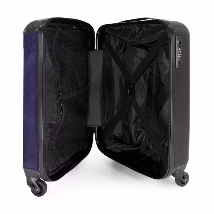 Lederen look midden paars NBS - Handbagage koffer - Volwassenen Unisex middel -binnenkant