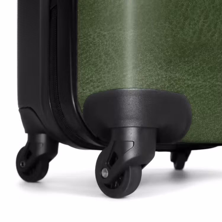 Lederen look bos groen NBS - Handbagage koffer - Volwassenen Unisex middel -wiel