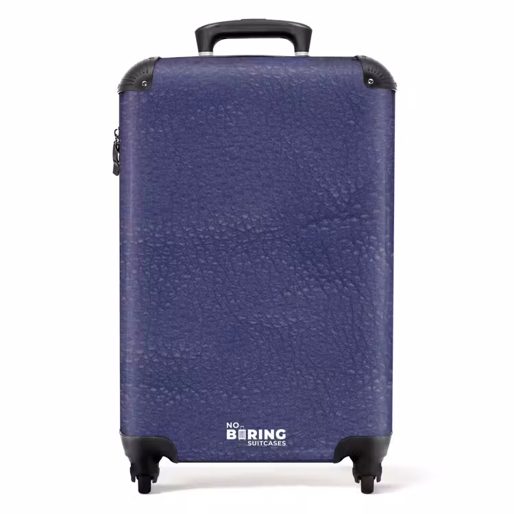Lederen look lavendel paars NBS - Handbagage koffer - Volwassenen Unisex middel -productfoto_recht