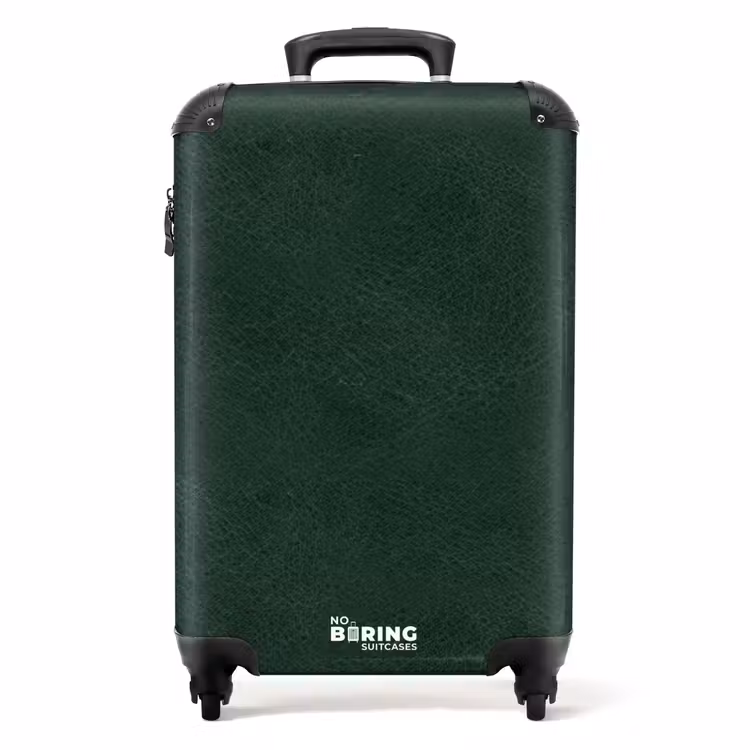 Lederen look mos groen NBS - Handbagage koffer - Volwassenen Unisex middel -productfoto_recht