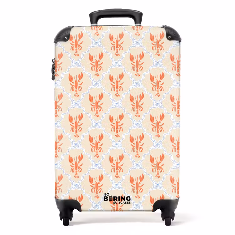Kreeft illustratie oranje NBS - Handbagage koffer - Volwassenen Unisex middel -productfoto_recht