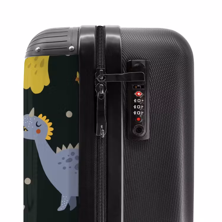 Liefdevolle Dinosaurus NBS - Handbagage koffer - Unisex middel -slot