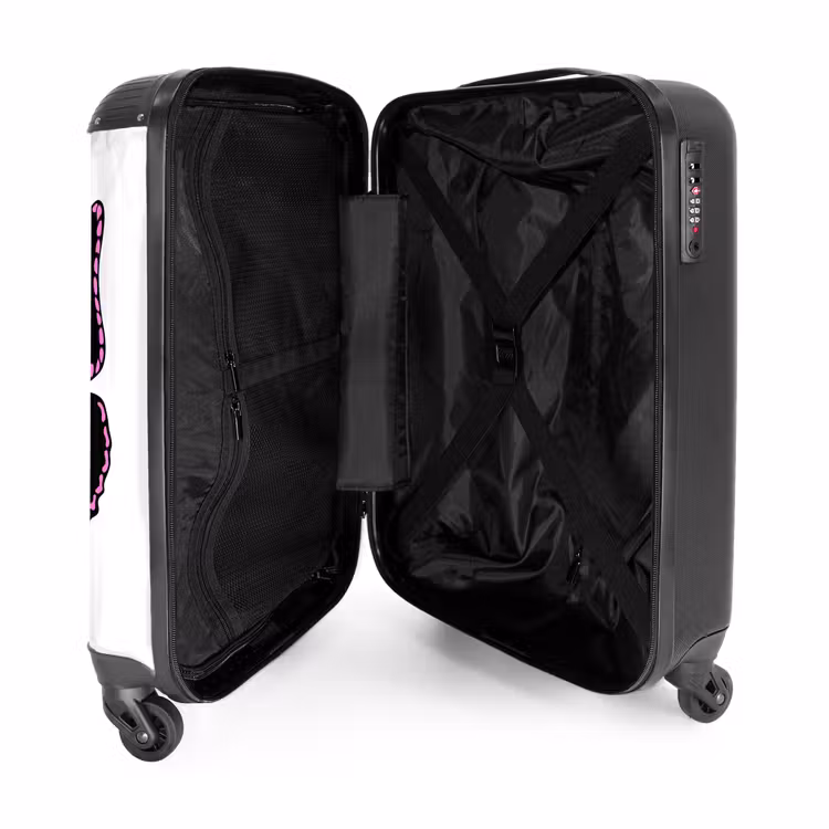 Magenta monarch NBS - Handbagage koffer - Unisex middel -binnenkant