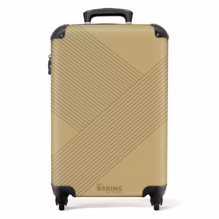 Minimal - Kruisende lijnen op NBS - Handbagage koffer - Unisex middel -productfoto_recht