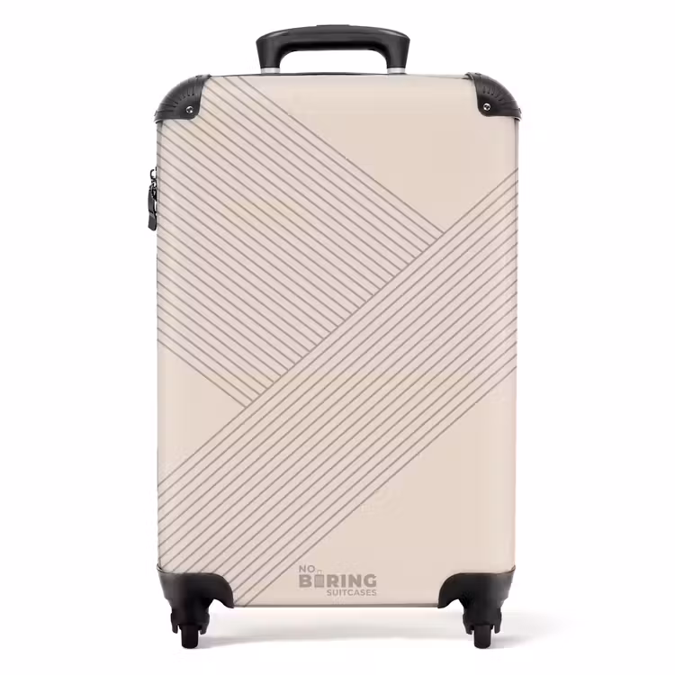 Minimal - Kruisende lijnen op NBS - Handbagage koffer - Unisex middel -productfoto_recht