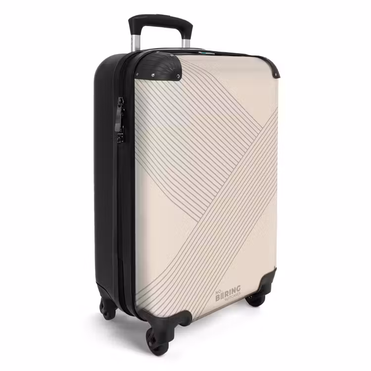Minimal - Kruisende lijnen op NBS - Handbagage koffer - Unisex middel -productfoto_3d
