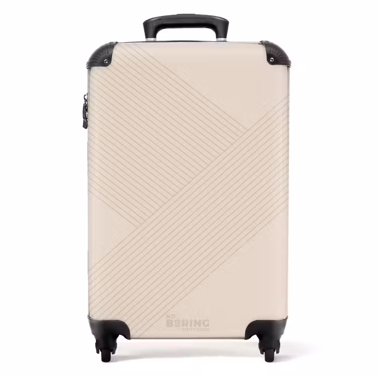 Minimal - Kruisende lijnen op NBS - Handbagage koffer - Unisex middel -productfoto_recht