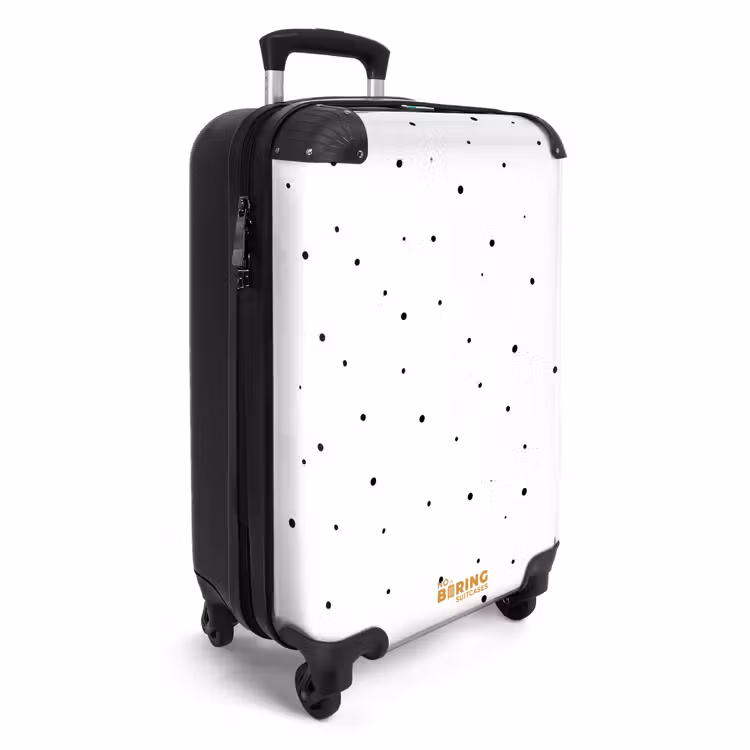 Minimalistisch stippenveld NBS - Handbagage koffer - Volwassenen Unisex middel -productfoto_3d