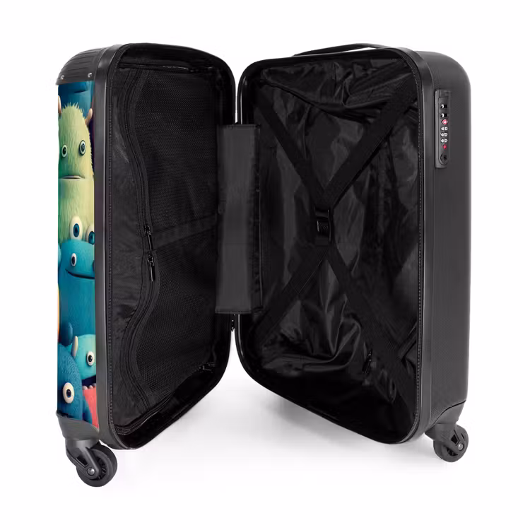 Monster Menigte NBS - Handbagage koffer - Unisex middel -binnenkant
