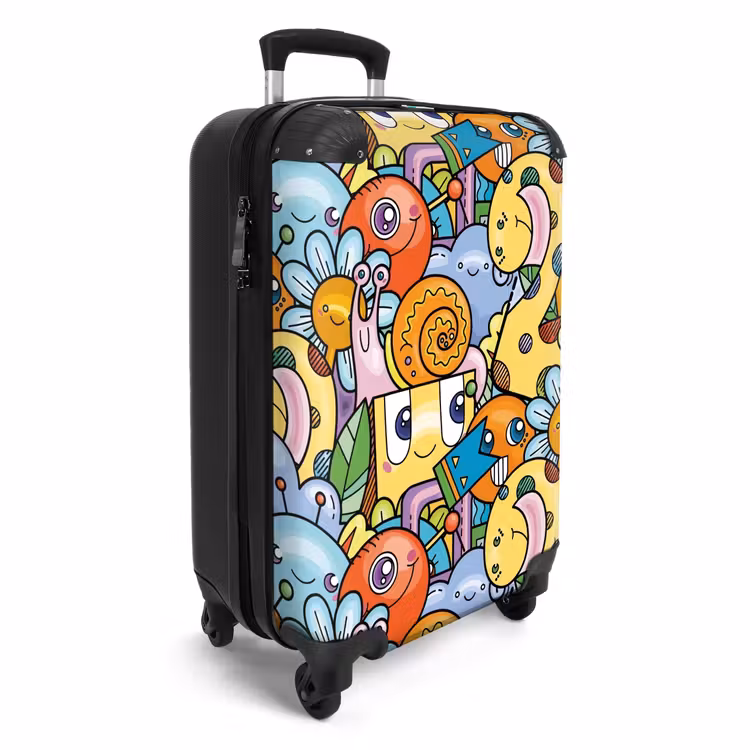 Monster met Stippen NBS - Handbagage koffer - Unisex middel -productfoto_3d