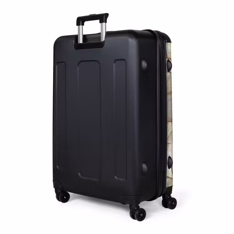 Mozaïek - Marmer - Goud NBS - Handbagage koffer - Volwassenen Unisex middel -slot