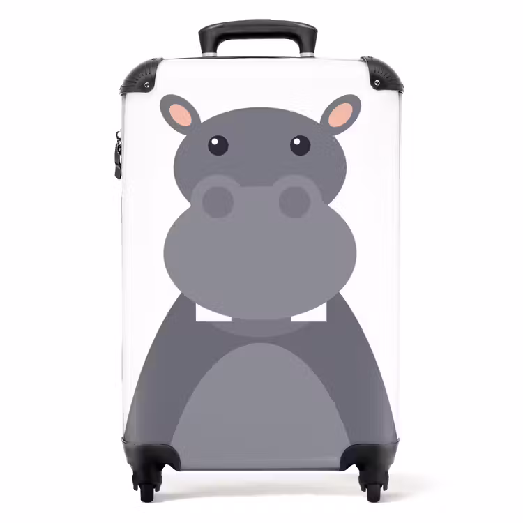 Nino nijlpaard NBS - Handbagage koffer - Unisex middel -productfoto_recht