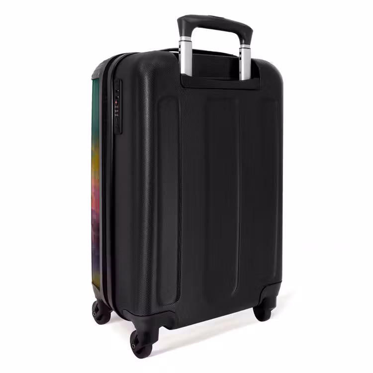 Olieverf kunstwerk van een liggende tijger NBS - Handbagage koffer - Unisex middel -achterkant