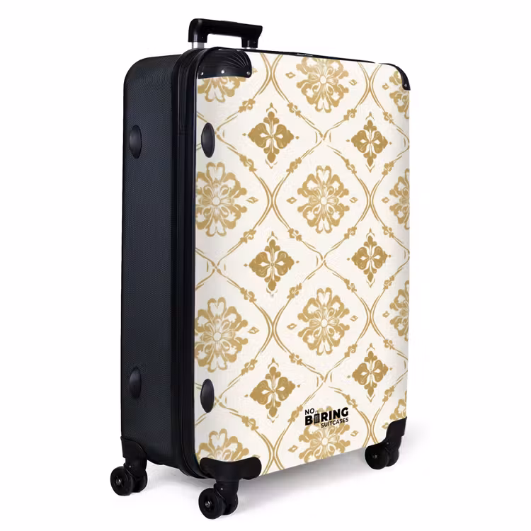 Ornament - Klassiek - Goud NBS - Handbagage koffer - Volwassenen Unisex middel -productfoto_3d