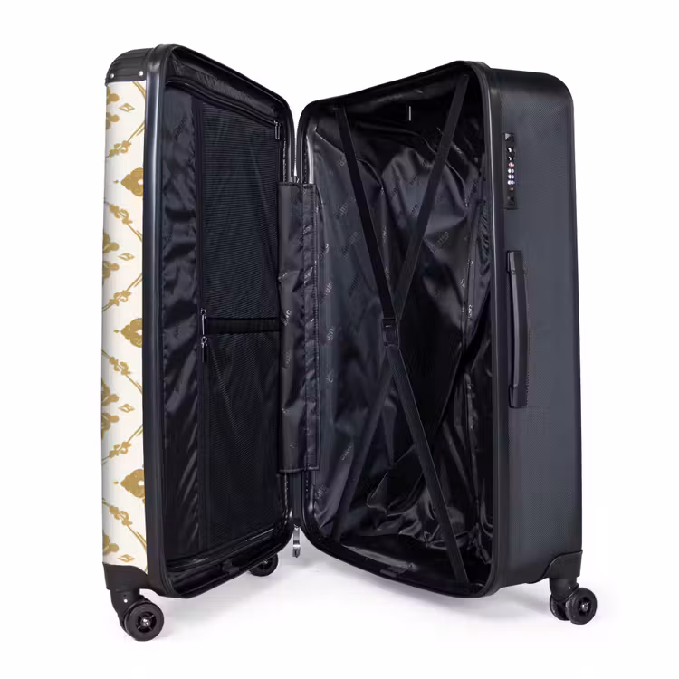 Ornament - Klassiek - Goud NBS - Handbagage koffer - Volwassenen Unisex middel -wiel