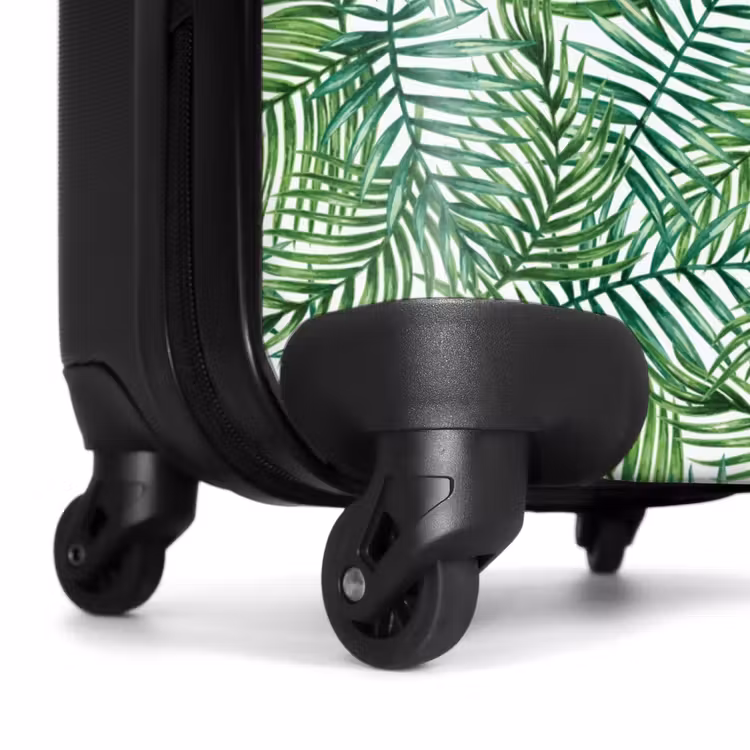 Palm bladeren patroon kleurrijk NBS - Handbagage koffer - Volwassenen Unisex middel -wiel