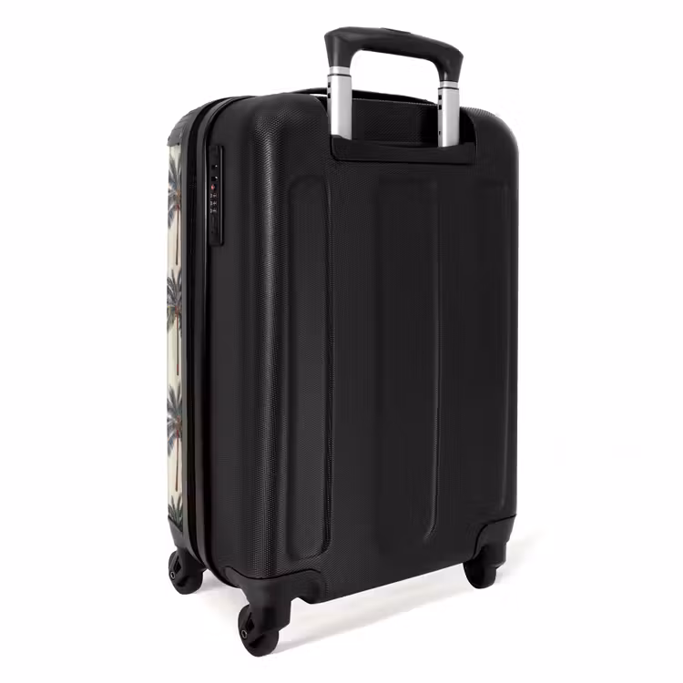 Palmbomen - Tropisch - Groen NBS - Handbagage koffer - Volwassenen Unisex middel -achterkant