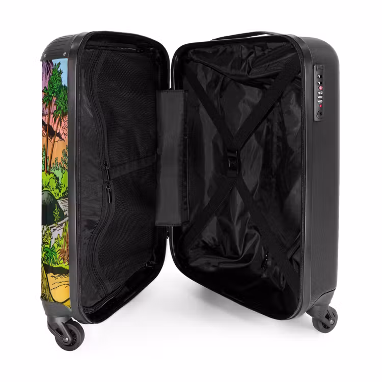 Feest in Dinosaurusland NBS - Handbagage koffer - Unisex middel -binnenkant