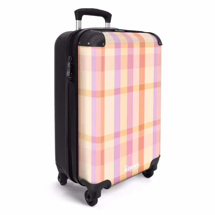 Pastel - uitpatroon - Geometrisch NBS - Handbagage koffer - Volwassenen Unisex middel -productfoto_3d