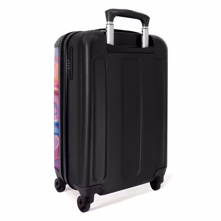 Pastel swirl NBS - Handbagage koffer - Unisex middel -achterkant