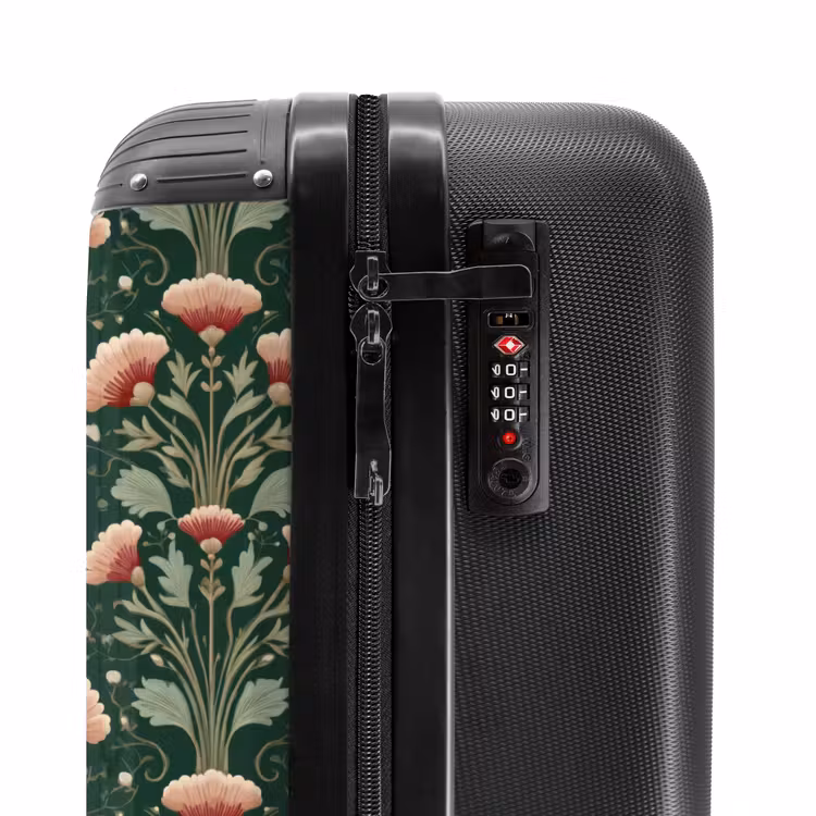 Patroon - Botanisch - Kleurrijk NBS - Handbagage koffer - Volwassenen Unisex middel -slot
