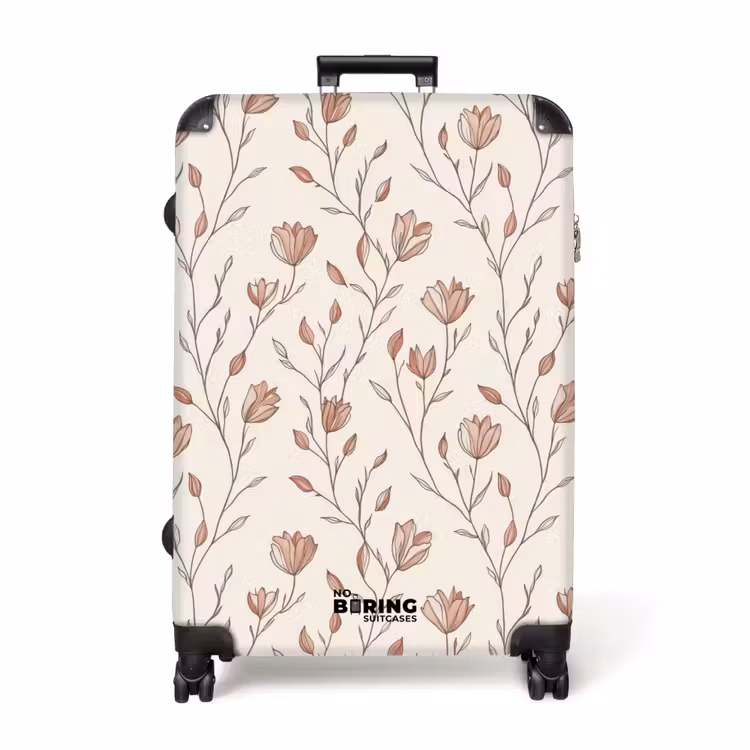 Patroon - Klassiek - Roze NBS - Handbagage koffer - Volwassenen Unisex middel -productfoto_recht
