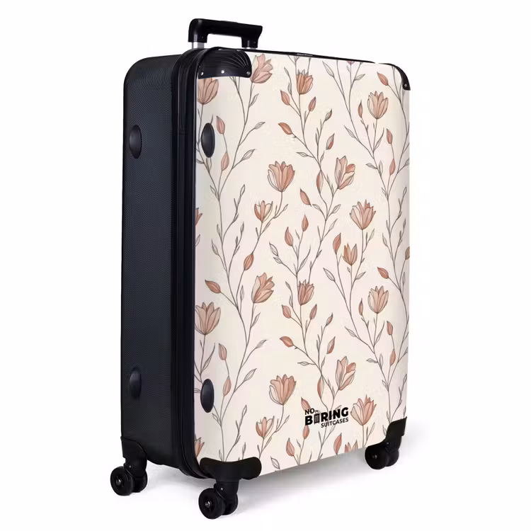 Patroon - Klassiek - Roze NBS - Handbagage koffer - Volwassenen Unisex middel -productfoto_3d