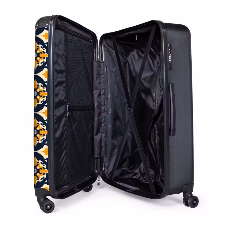 Patroon - Siertegel - Kleurrijk NBS - Handbagage koffer - Volwassenen Unisex middel -wiel