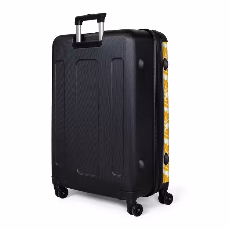 Patroon - Motief - Geel NBS - Handbagage koffer - Volwassenen Unisex middel -slot