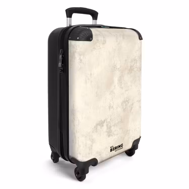 Patroon - Organisch - Beige NBS - Handbagage koffer - Volwassenen Unisex middel -productfoto_3d