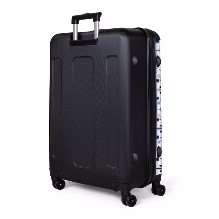 Patroon - Tegel - Blauw NBS - Handbagage koffer - Volwassenen Unisex middel -slot