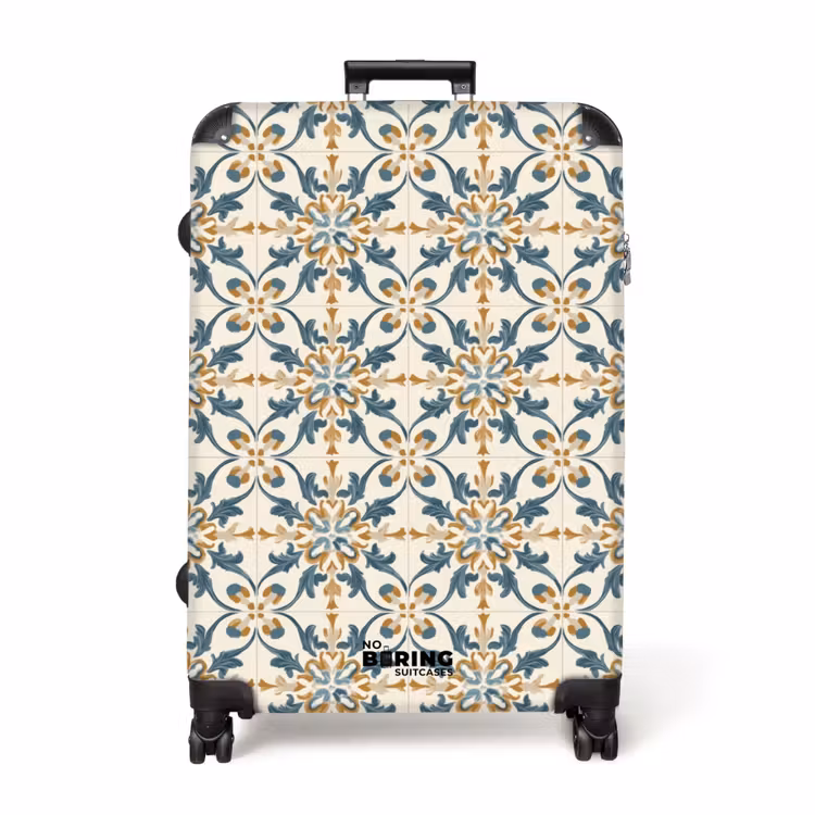 Patroon - Klassiek - Kleurrijk NBS - Handbagage koffer - Volwassenen Unisex middel -productfoto_recht
