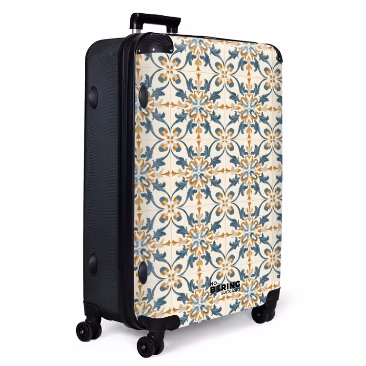 Patroon - Klassiek - Kleurrijk NBS - Handbagage koffer - Volwassenen Unisex middel -productfoto_3d