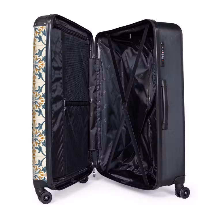 Patroon - Klassiek - Kleurrijk NBS - Handbagage koffer - Volwassenen Unisex middel -wiel