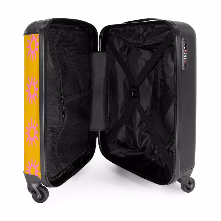 5 NBS - Handbagage koffer - Unisex middel -binnenkant
