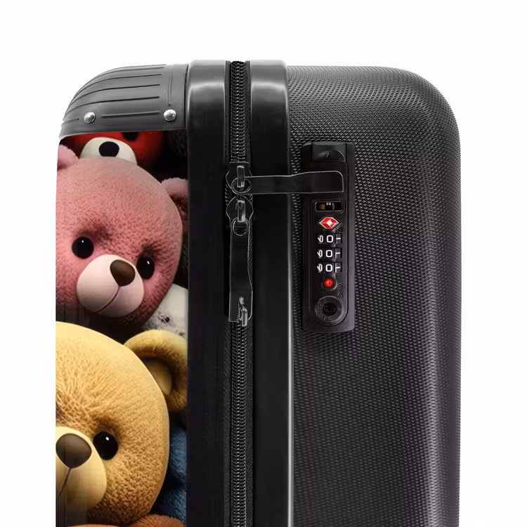 Bonte Berenbende NBS - Handbagage koffer - Unisex middel -slot