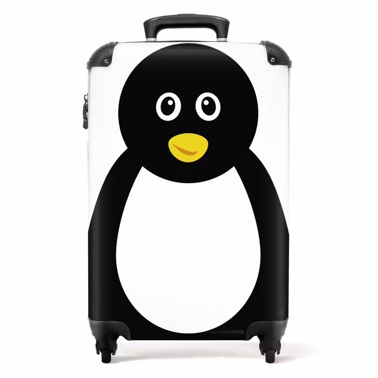 Pim pinguïn NBS - Handbagage koffer - Unisex middel -productfoto_recht