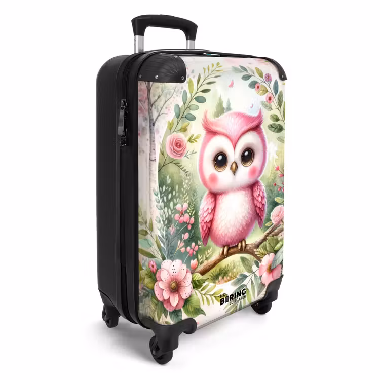 Roze Rafaël NBS - Handbagage koffer - Unisex middel -productfoto_3d