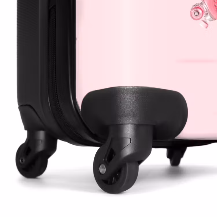 Roze rollerflamingo NBS - Handbagage koffer - Unisex middel -wiel