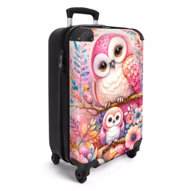 Roze robijn NBS - Handbagage koffer - Unisex middel -productfoto_3d