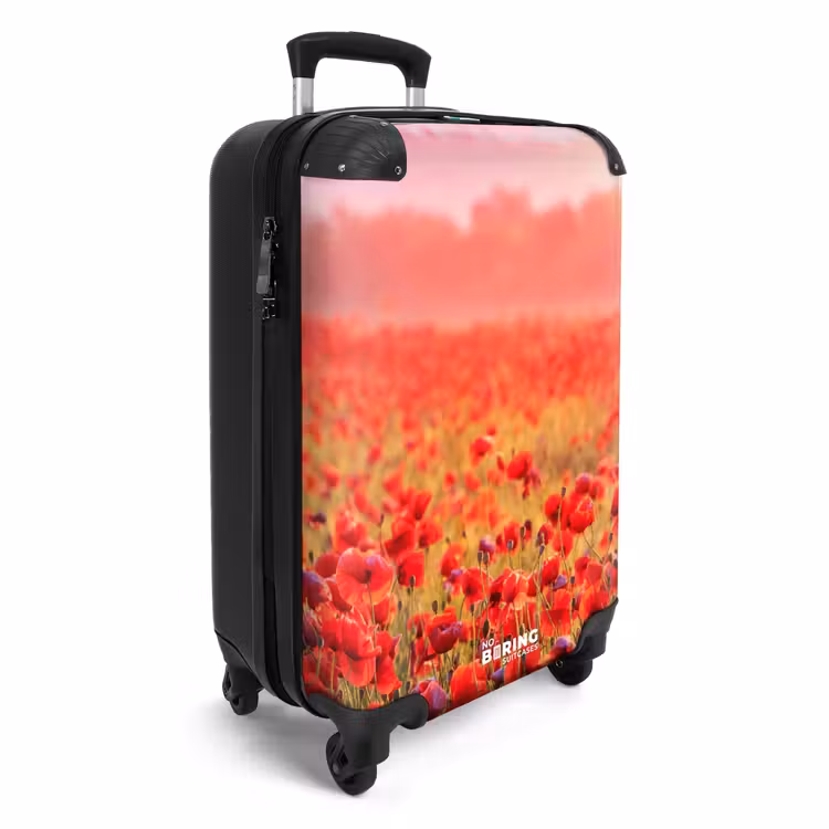 Klaprozen bij zonsondergang NBS - Handbagage koffer - Unisex middel -productfoto_3d