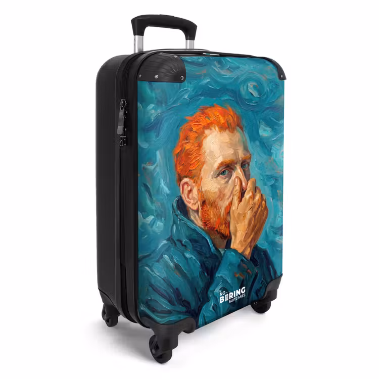 Portret - Klassiek - Blauw NBS - Handbagage koffer - Volwassenen Unisex middel -productfoto_3d