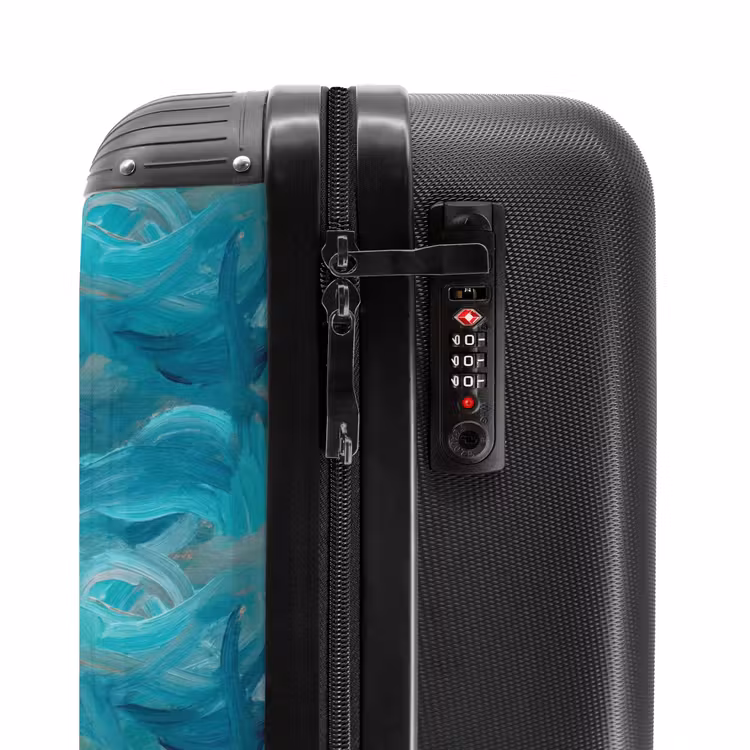 Portret - Klassiek - Blauw NBS - Handbagage koffer - Volwassenen Unisex middel -slot