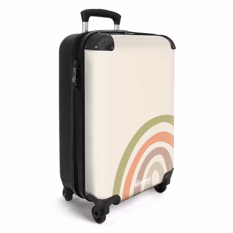Ruwe regenboog pastel NBS - Handbagage koffer - Unisex middel -productfoto_3d