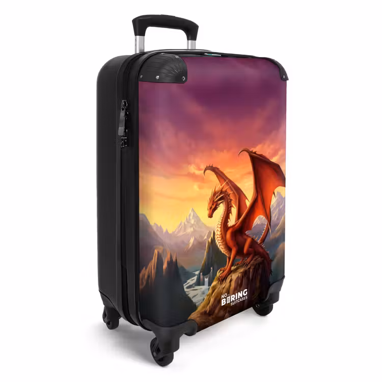 Rode reuzendraak NBS - Handbagage koffer - Unisex middel -productfoto_3d