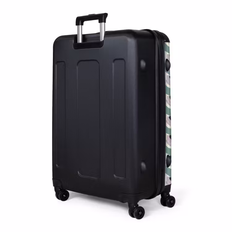 Retro - Modern - Groen NBS - Handbagage koffer - Volwassenen Unisex middel -slot