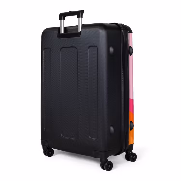 Retro - Waves - Kleurrijk NBS - Handbagage koffer - Volwassenen Unisex middel -slot