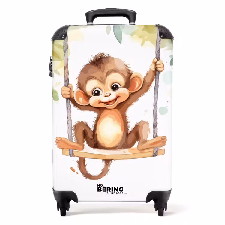 Schommelende grote aap NBS - Handbagage koffer - Unisex middel -productfoto_recht