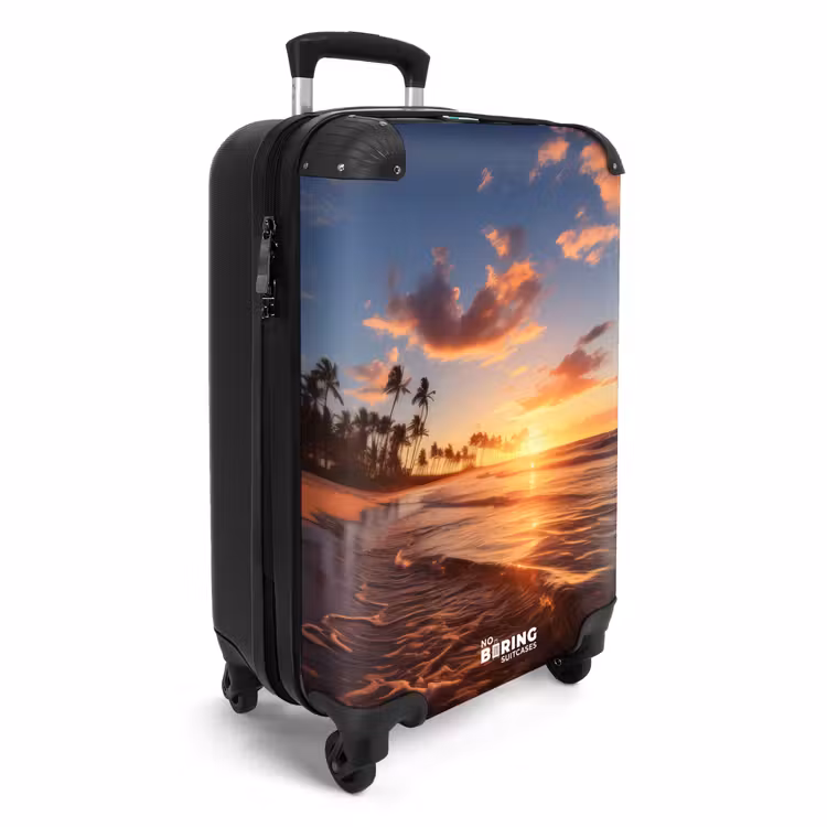 Zee bij zonsondergang NBS - Handbagage koffer - Volwassenen Unisex middel -productfoto_3d